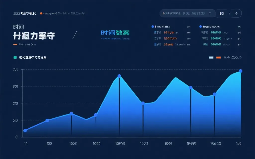 数据归档与可视化概念插画
